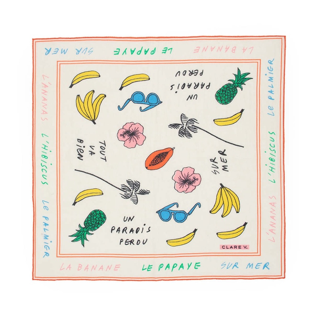 AVAIL! - NWOT - Clare V “Paradis” bandana